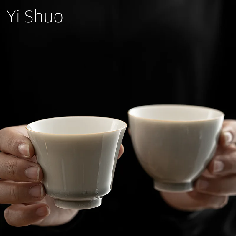 Japanese Pottery - Ijs Grijs Glazuur Cup Japanse Stijl
