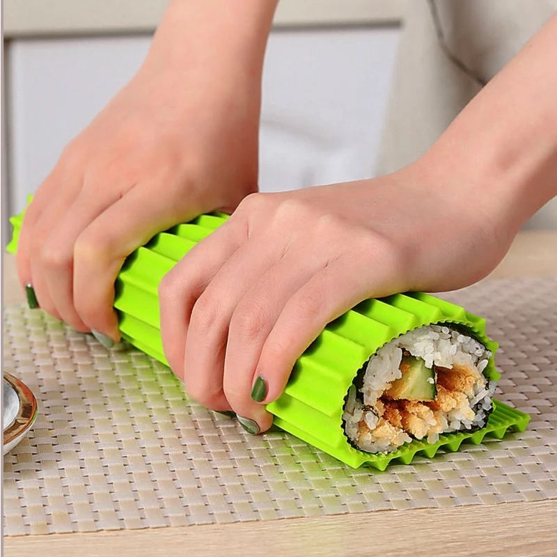 Sushi Making Kit - Siliconen Handrol Sushi Rolling Gordijn Bamboe