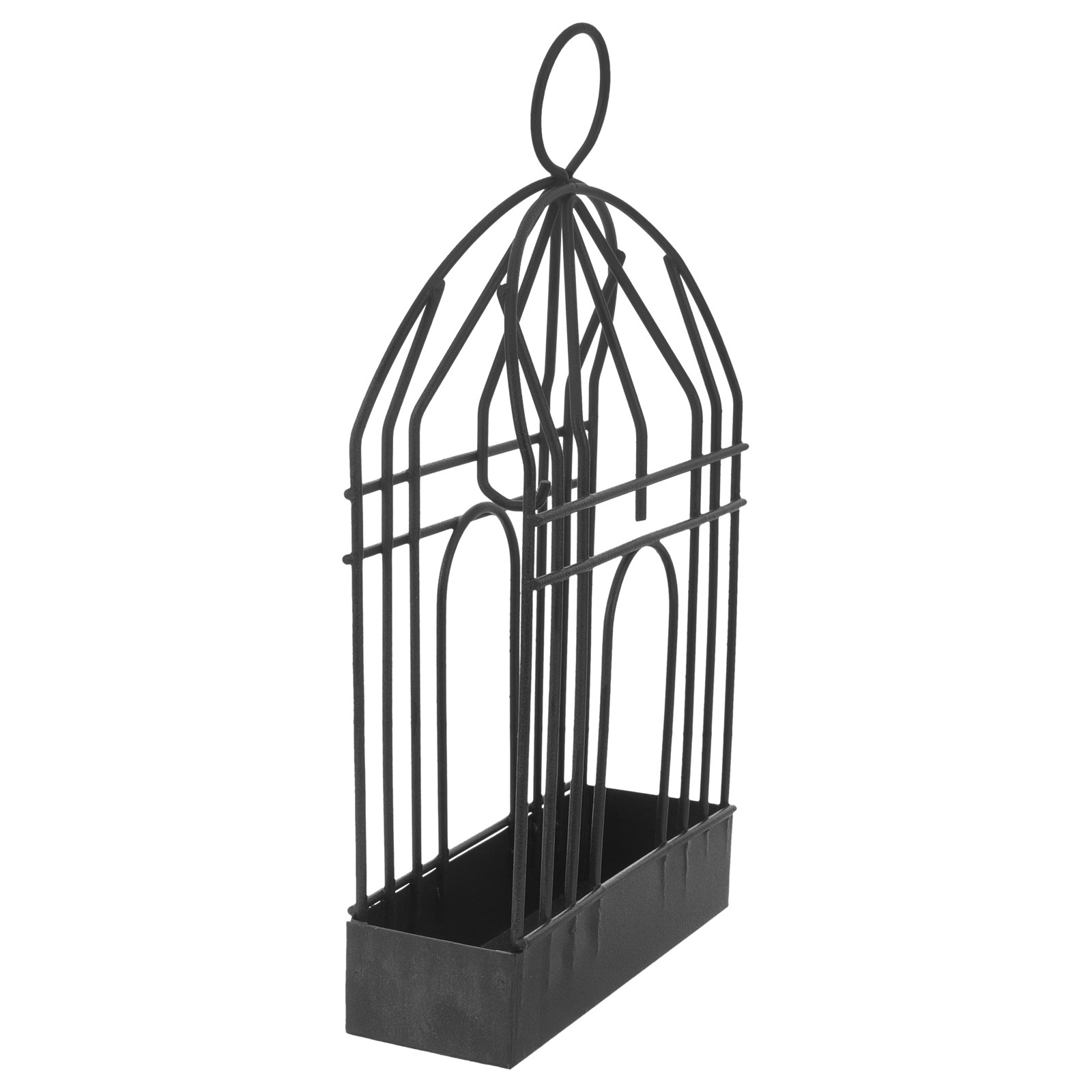 Incense Holder - Zwarte retro ijzeren vogelkooi, decoratieve standaard