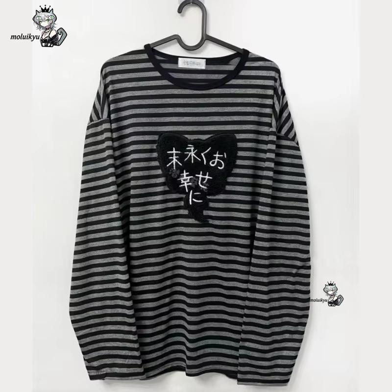 Matcha - Y2K Amerikaanse punk vintage O-hals shirts