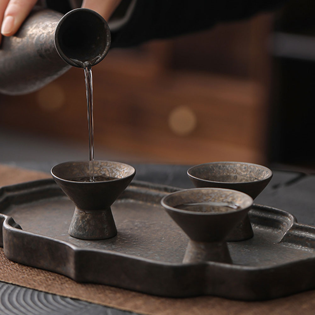 Japanese Pottery - Japanse keramiek wijnbeker handgemaakte aardewerk sake