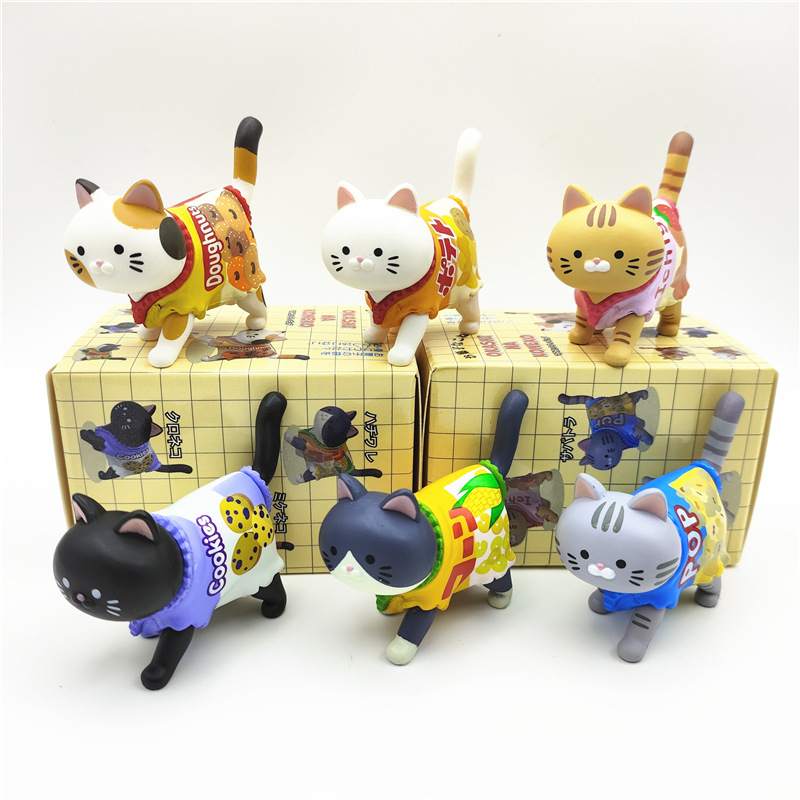 Schattige kattenfiguurtjes in  - Japanese Snacks recensie en prijs
