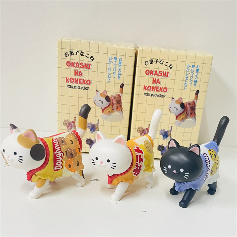Schattige kattenfiguurtjes in  - Japanese Snacks recensie en prijs