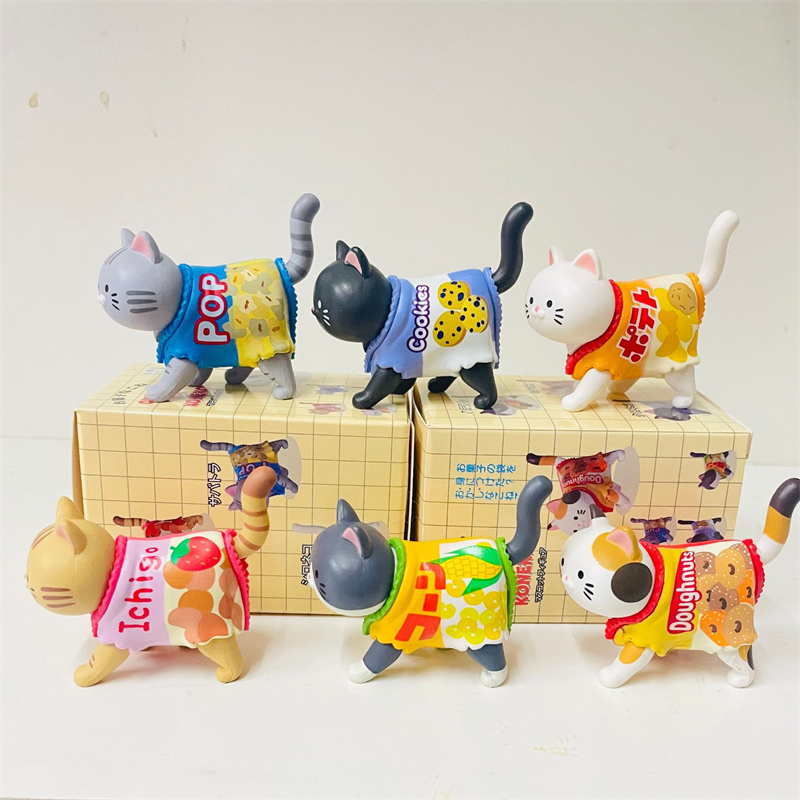 Schattige kattenfiguurtjes in  - Japanese Snacks recensie en prijs