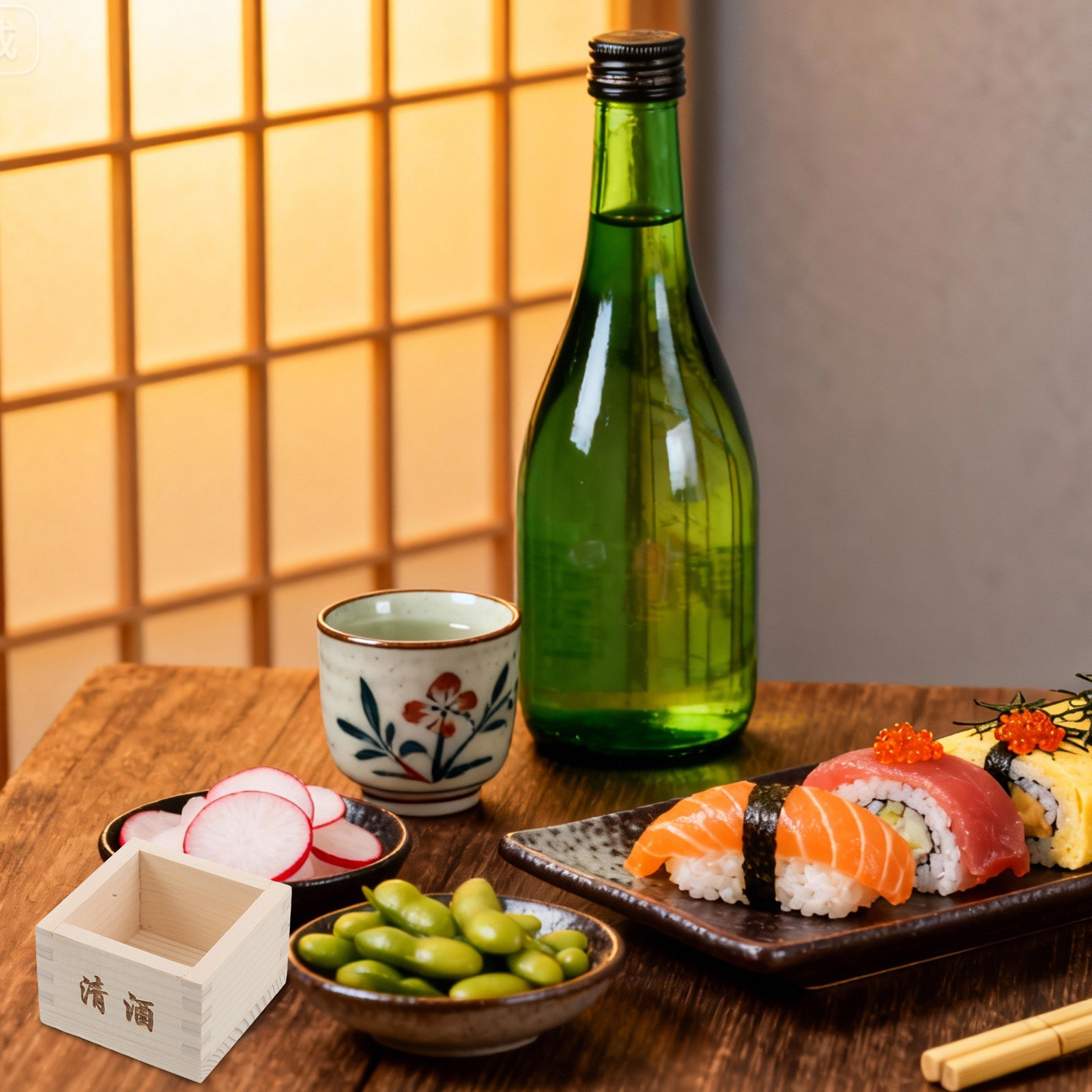 2 stuks houten sake-doosjes, t - Japanese Restaurant Lifestyle recensie en prijs